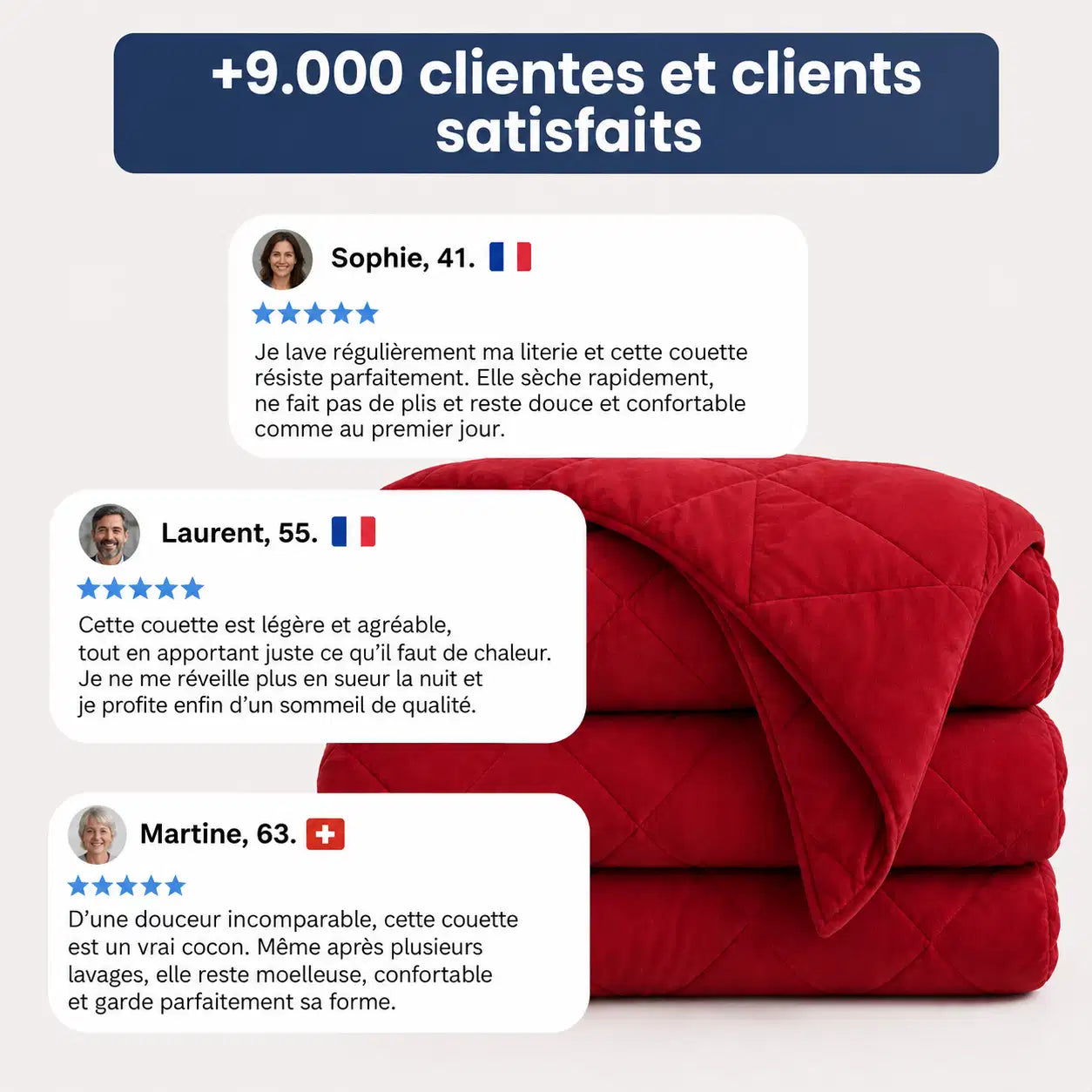 NinetySleep™ Couette — La couette 2-en-1 toutes saisons qui élimine le besoin d'une housse de couette