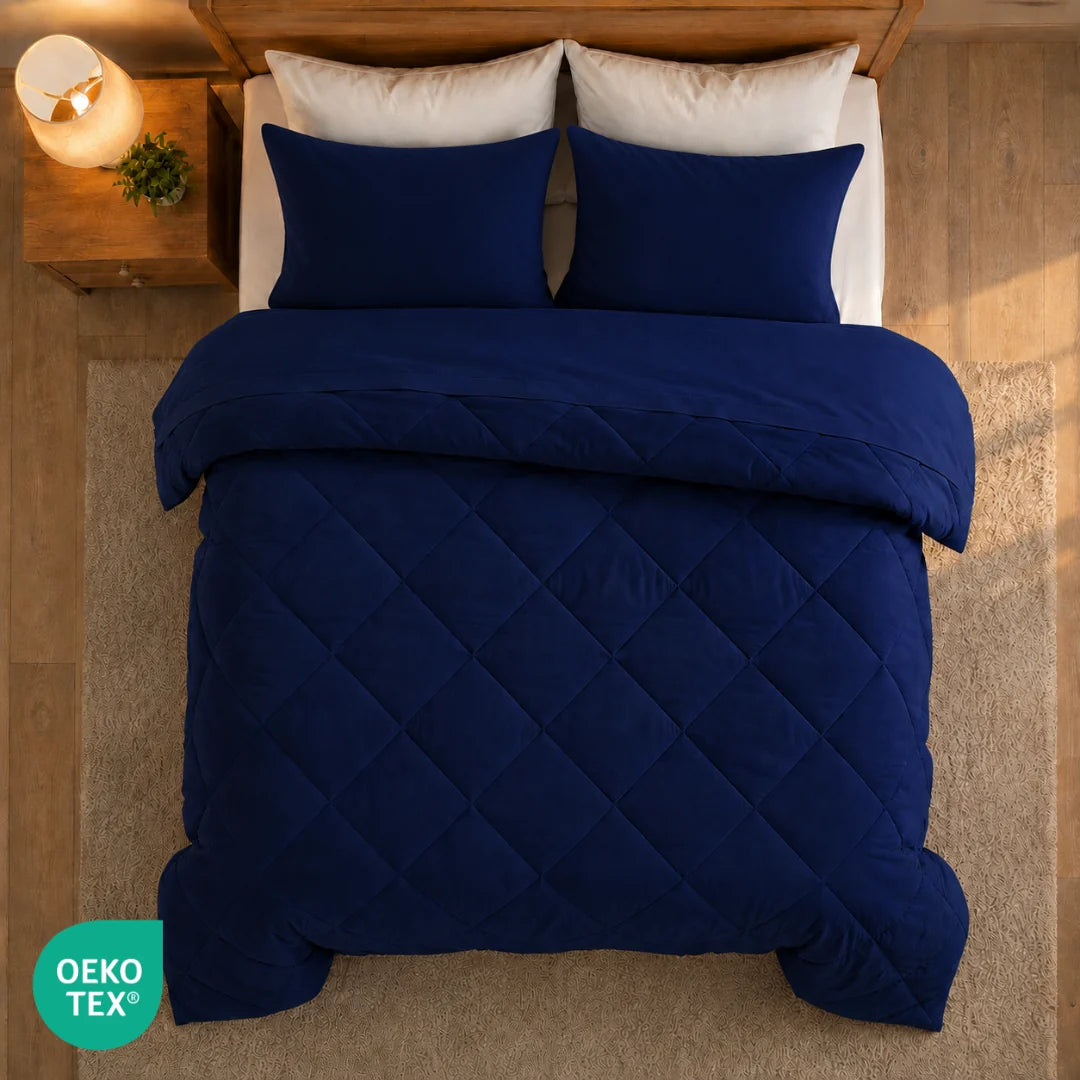 NinetySleep™ Couette — La couette 2-en-1 toutes saisons qui élimine le besoin d'une housse de couette