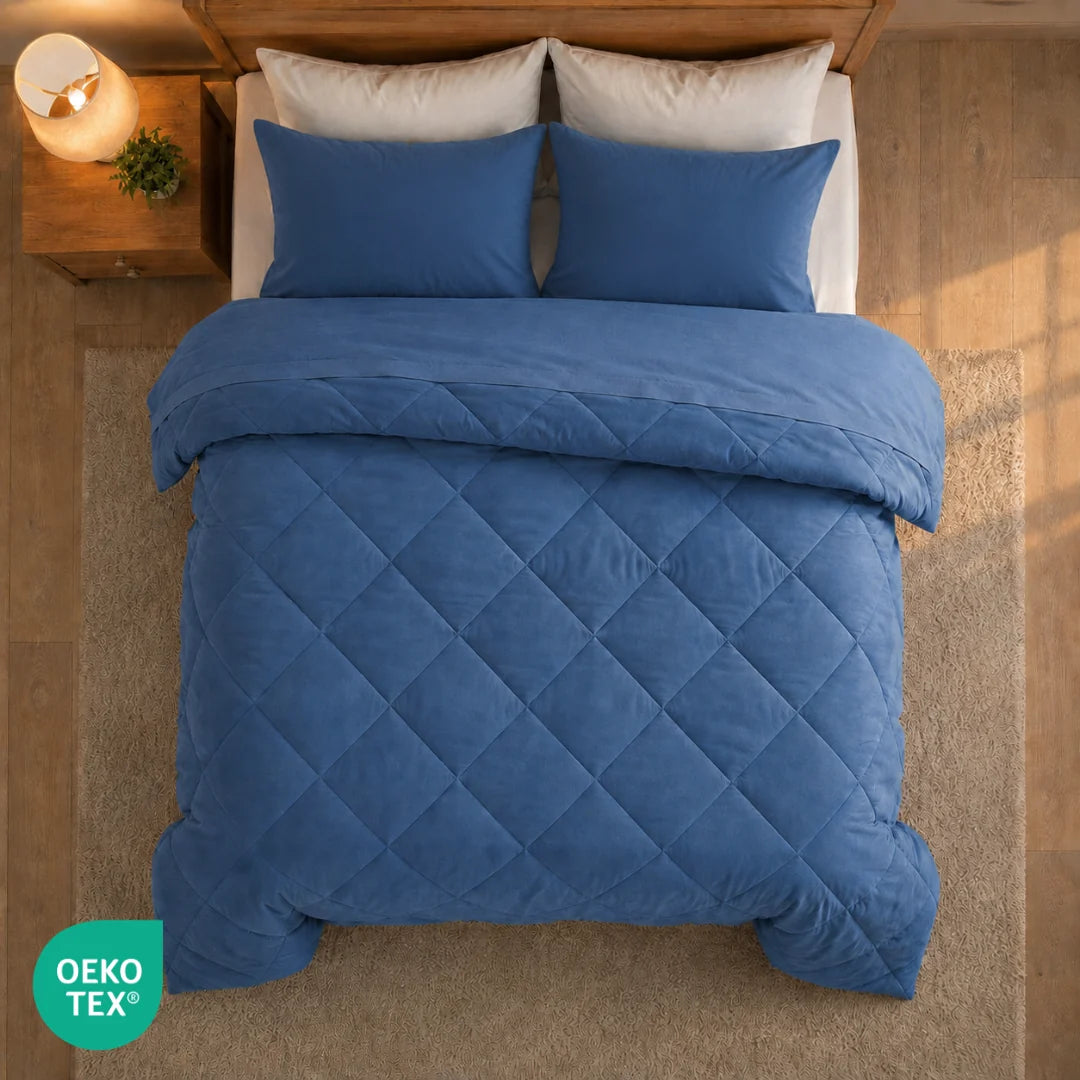 NinetySleep™ Couette — La couette 2-en-1 toutes saisons qui élimine le besoin d'une housse de couette