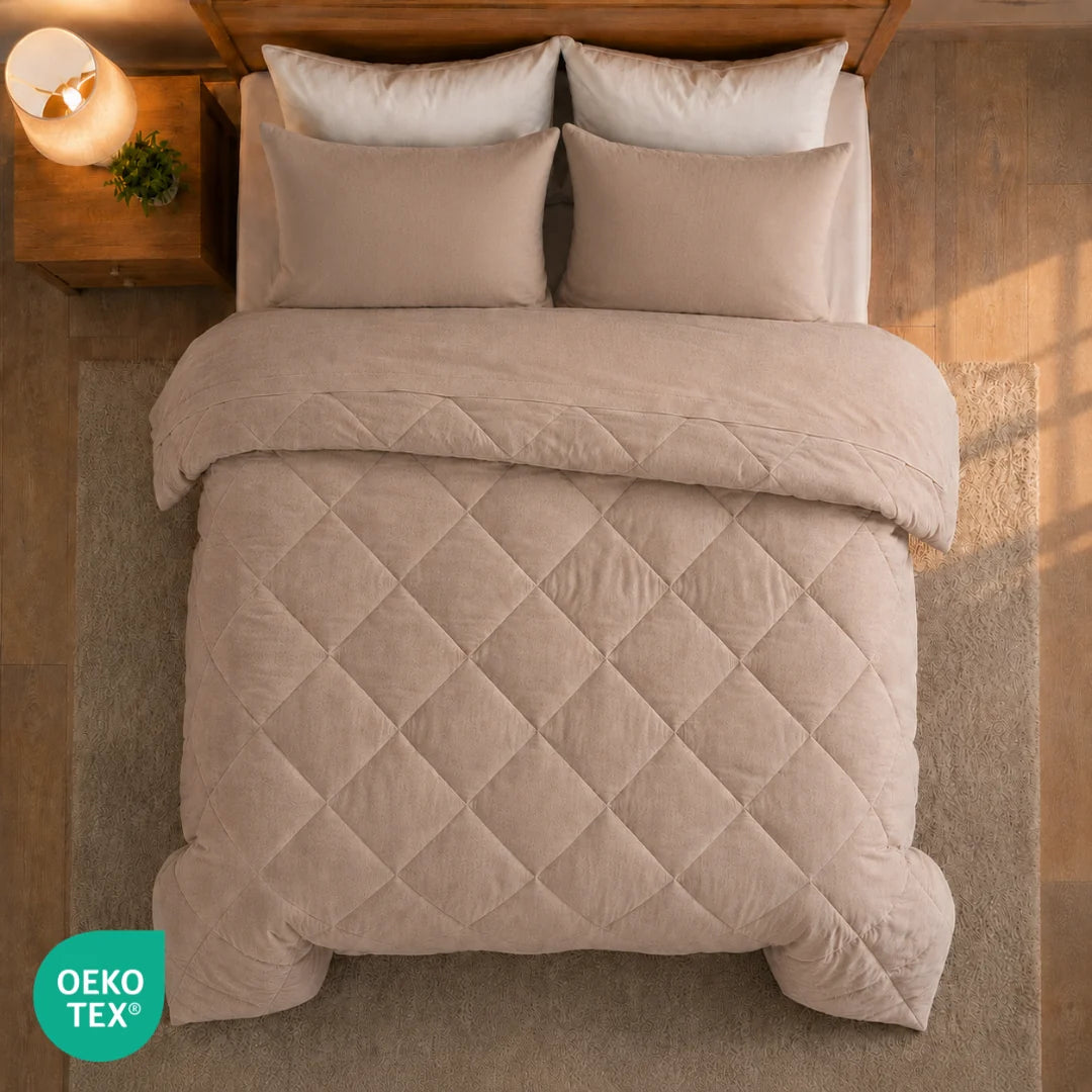 NinetySleep™ Couette — La couette 2-en-1 toutes saisons qui élimine le besoin d'une housse de couette